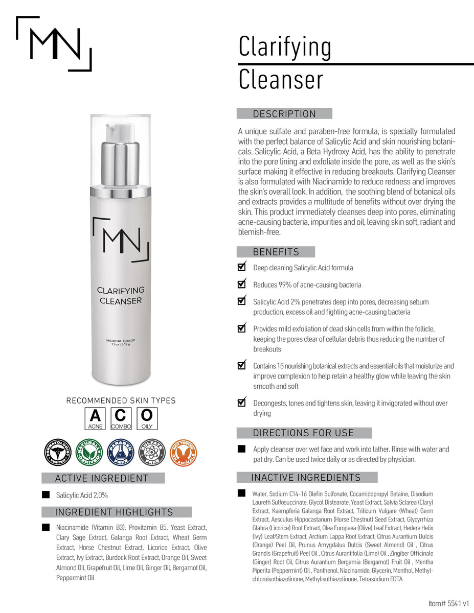 Clarifying Cleanser Mint and Needle Mint & Needle